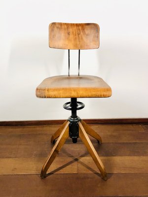 Swivel Desk Chair attributed to Robert Wagner, Bemefa Workshop Chair from Rowac, 1940s-LCQ-1773578