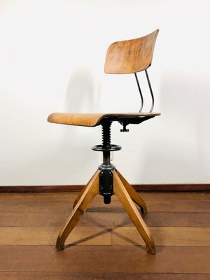 Swivel Desk Chair attributed to Robert Wagner, Bemefa Workshop Chair from Rowac, 1940s-LCQ-1773578