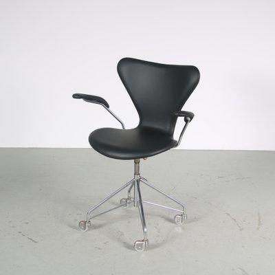 Swivel Desk Chair by Arne Jacobsen for Fritz Hansen, Denmark, 1950s-GG-1698782