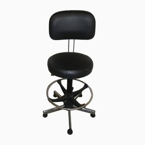 Swivel Stool with Backrest-WWQ-1062413