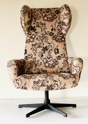 Swivel Wing Chair, Czechoslovakia, 1970s-ALG-1752237