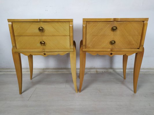 Sycomore Bedside Tables, 1950s, Set of 2-EAD-1742698