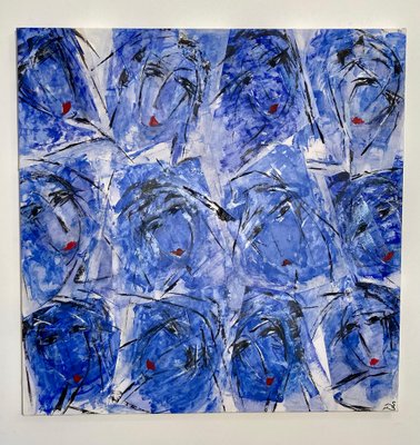 Sylvia Brotons, Blue Indigo, 2022, Mixed Media on Paper-CHG-2037710