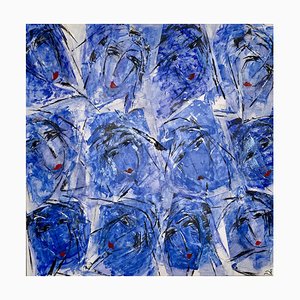 Sylvia Brotons, Blue Indigo, 2022, Mixed Media on Paper-CHG-2037710