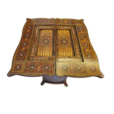 Syrian Inlaid Game Table-TCS-1745461