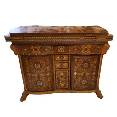 Syrian Inlaid Game Table-TCS-1745461