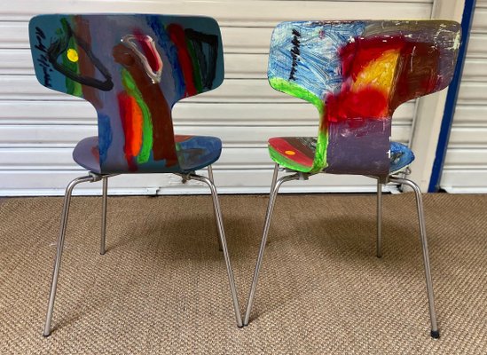 T 3130 Chairs by Arne Jacobsen x Rolf Gjedsted, 1968, Set of 2-RJQ-1123766