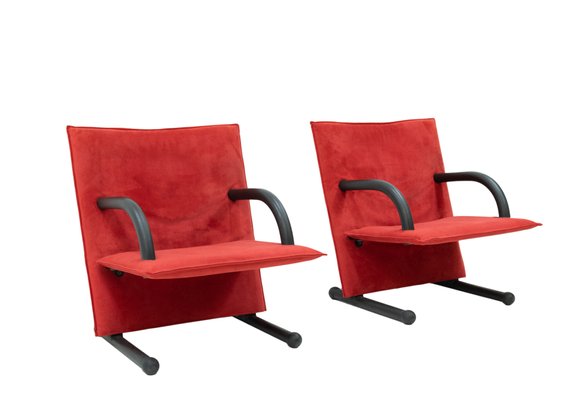 T-Line Lounge Chairs by Burkhard Vogtherr for Arflex, 1982, Set of 2-GCG-800175