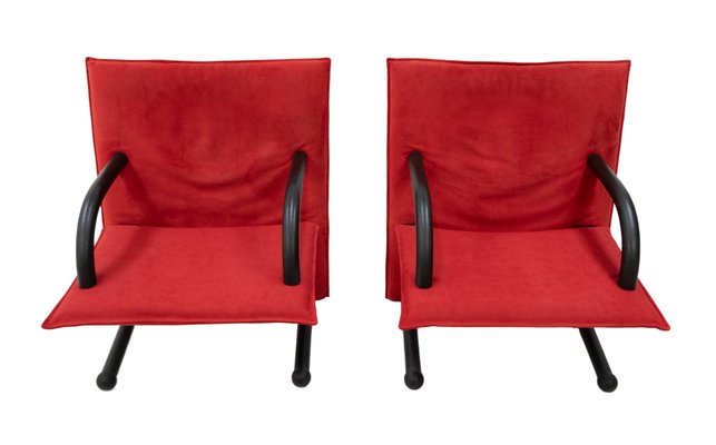 T-Line Lounge Chairs by Burkhard Vogtherr for Arflex, 1982, Set of 2-GCG-800175