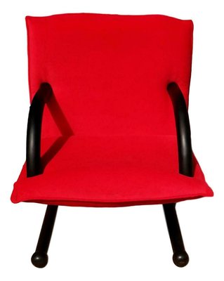 T-Line Red Lounge Chair by Burkhard Vogtherr for Arflex, 1980s-FIP-771452