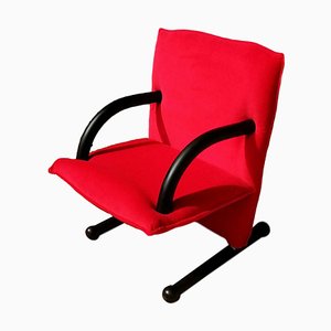 T-Line Red Lounge Chair by Burkhard Vogtherr for Arflex, 1980s-FIP-771452