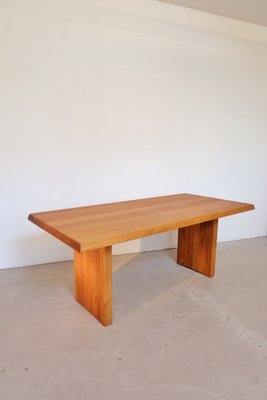 T14 Dining Table with Two Extensions by Pierre Chapo, 1960s-AT-1746381