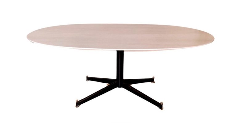 T2 Dining Table in White Marble attributed to Ignazio Gardella for Azucena, 1950s-KKZ-1899016