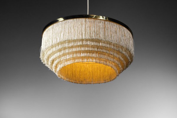 T603 Ceiling Lamp with Beige Silk Fringes by Hans Agne Jakobsson-YU-1173810