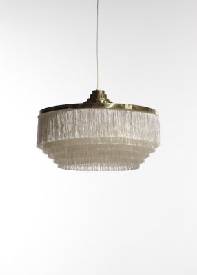 T603 Ceiling Lamp with Beige Silk Fringes by Hans Agne Jakobsson-YU-1173810