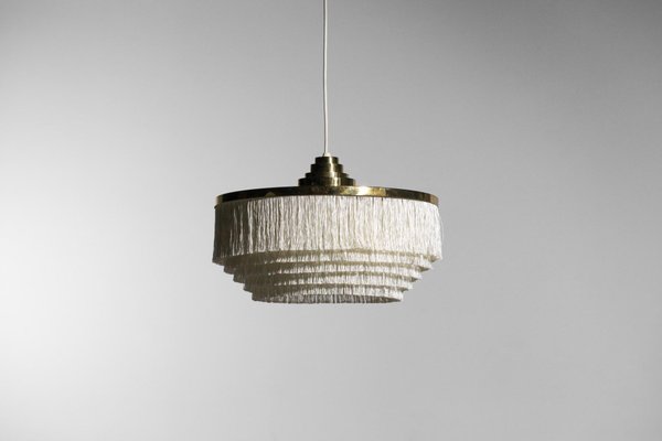 T603 Ceiling Lamp with Beige Silk Fringes by Hans Agne Jakobsson-YU-1173810