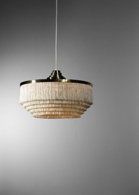 T603 Ceiling Lamp with Beige Silk Fringes by Hans Agne Jakobsson-YU-1173810