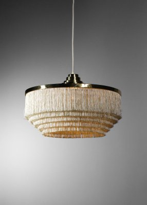 T603 Ceiling Lamp with Beige Silk Fringes by Hans Agne Jakobsson-YU-1173810