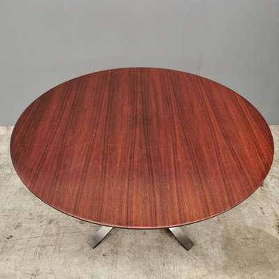 T69 Tondo Table in Teak by Osvaldo Borsani for Tecno, 1970s-PRS-1448854