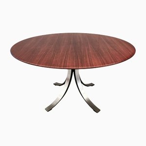 T69 Tondo Table in Teak by Osvaldo Borsani for Tecno, 1970s-PRS-1448854