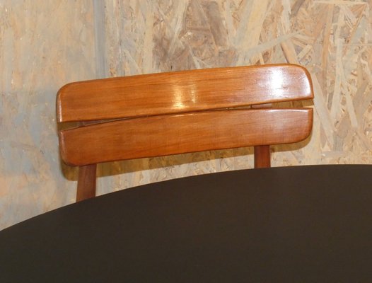 Table and 4 Rosewood Chairs, Italy, 1950s, Set of 5-ERB-1098463