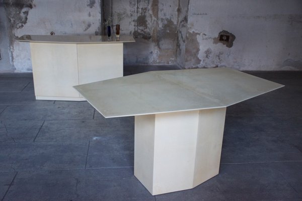 Table and Sideboard by Aldo Tura, Italy, 1960s, Set of 2-LA-1748997