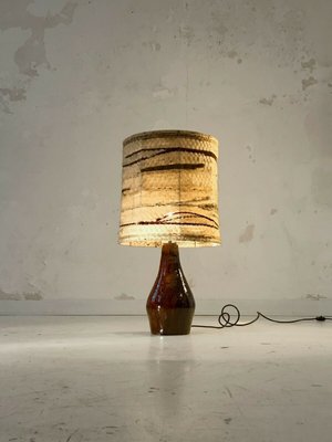 Table Brutalist Ceramic Table Lamp by JPR, 1950s-NLF-558829