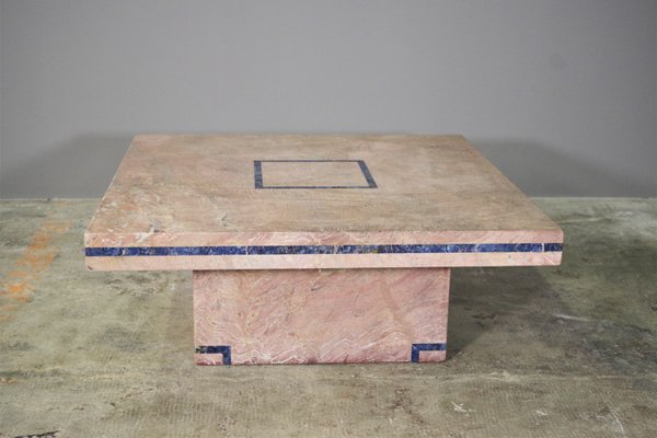 Table in Marble with Lapis Lazuli Inserts by Mario Sabot, 1970s-KNM-1254111