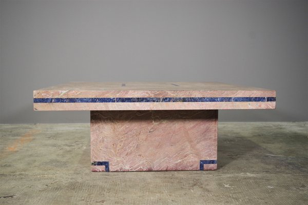 Table in Marble with Lapis Lazuli Inserts by Mario Sabot, 1970s-KNM-1254111