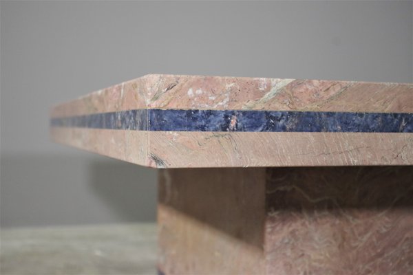 Table in Marble with Lapis Lazuli Inserts by Mario Sabot, 1970s-KNM-1254111