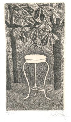 Table in the Wood - Original Etching by Giuseppe Viviani - 1949 1949-ZCI-758931