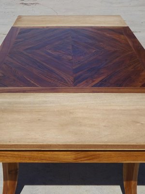 Table in Walnut and Herringbone Veneer, 1950s-ABK-2040214