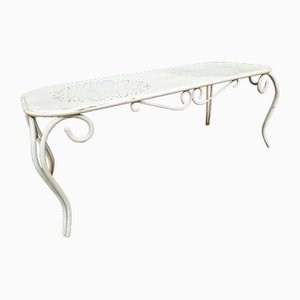 Table in White Lacquered Iron, 1970s-OHK-1787037