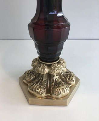 Table Lamp Attributed to Cristal & Bronze Paris, 1940s-BA-1365515