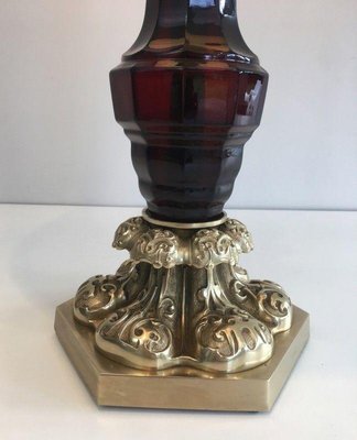 Table Lamp Attributed to Cristal & Bronze Paris, 1940s-BA-1365515