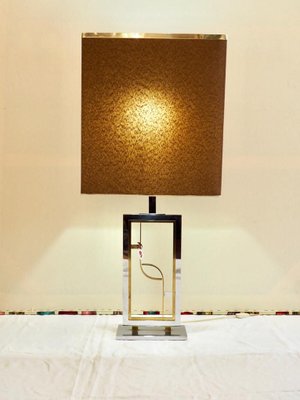 Table Lamp in Brass and Steel, 1960s-TKR-769581