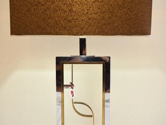 Table Lamp in Brass and Steel, 1960s-TKR-769581