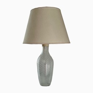 Table Lamp in Murano Puffed Glass with Lampshade from Salviati & Co, 1970s-GTS-1382872