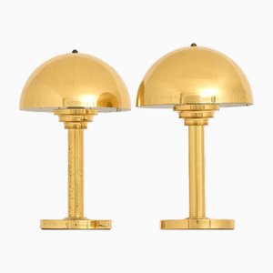 Table Lamps in Brass, 1950s, Set of 2-SC-2027268