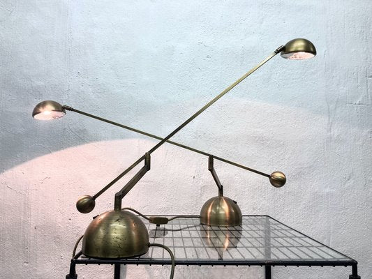 Table Lamps in Brass from Sölken, 1980s, Set of 2-AET-1805989