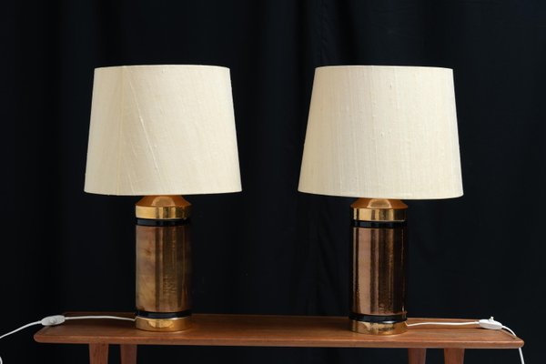 Table Lamps in Ceramic by Bitossi for Bergboms, 1970s, Set of 2-MJF-1392883