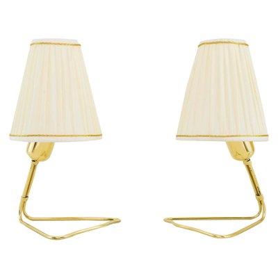 Table Lamps with Fabric Shades by Rupert Nikoll, Vienna, 1950s, Set of 2-SPD-1020158