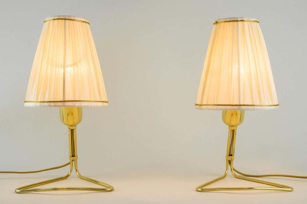 Table Lamps with Fabric Shades by Rupert Nikoll, Vienna, 1950s, Set of 2-SPD-1020158