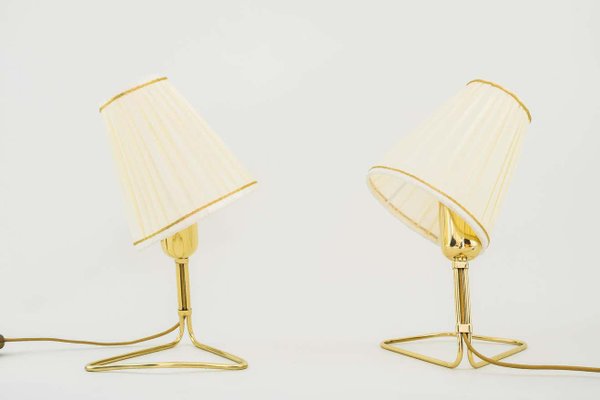 Table Lamps with Fabric Shades by Rupert Nikoll, Vienna, 1950s, Set of 2-SPD-1020158