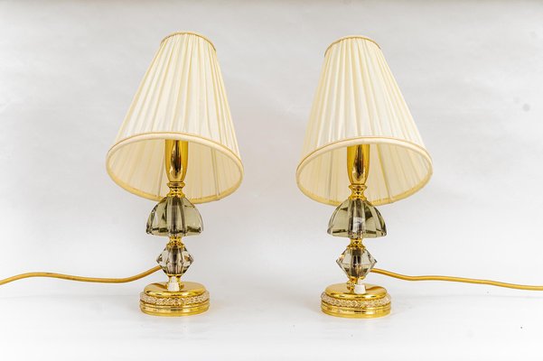 Table Lamps with Shades from Bakalowits & Söhne, Vienna, 1950s, Set of 2-SPD-1410896