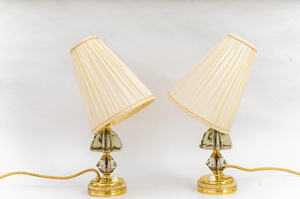 Table Lamps with Shades from Bakalowits & Söhne, Vienna, 1950s, Set of 2-SPD-1410896