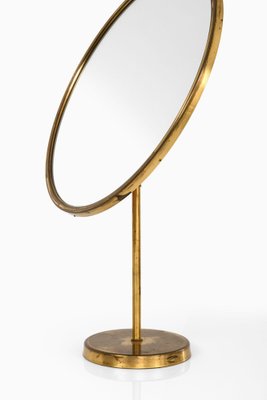 Table Mirror in Brass and Teak attributed to Josef Frank, 1950s-SC-1797639