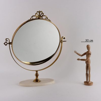 Table Mirror in Brass & Marble-VMM-2034131