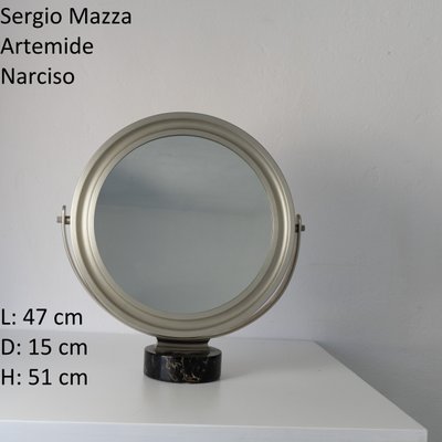 Table Mirror Model Narciso by Sergio Mazza for Artemide-SXX-1347755