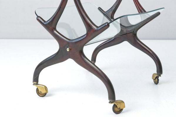 Table on Castors by Cesare Lacca for Cassina, 1950s-LOB-820210